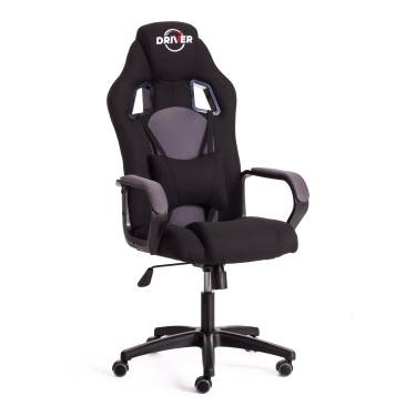 Кресло игровое Tetchair DRIVER 22 ткань, черный/серый, 2603/TW-12