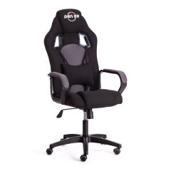 Кресло игровое Tetchair DRIVER 22 ткань, черный/серый, 2603/TW-12