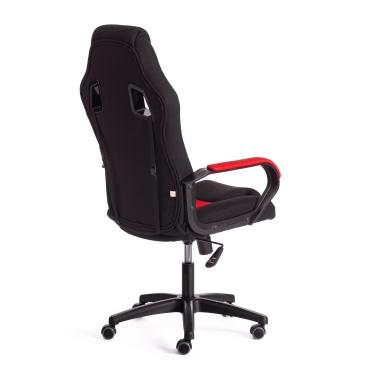 Кресло игровое Tetchair DRIVER 22 ткань, черный/красный, 2603/TW-08