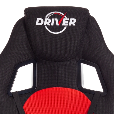 Кресло игровое Tetchair DRIVER 22 ткань, черный/красный, 2603/TW-08