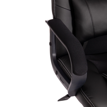 Кресло игровое Tetchair DRIVER 22 кож/зам/ткань, черный/черный , 36-6/TW-11