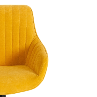 Кресло Tetchair DUBLIN велюр Clermon, горчичный, 170