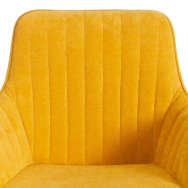 Кресло Tetchair DUBLIN велюр Clermon, горчичный, 170