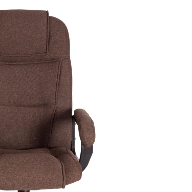 Кресло Tetchair BERGAMO хром 22 ткань, коричневый, 3М7-147