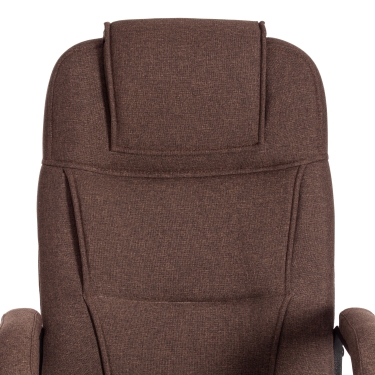 Кресло Tetchair BERGAMO хром 22 ткань, коричневый, 3М7-147