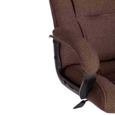 Кресло Tetchair BERGAMO хром 22 ткань, коричневый, 3М7-147