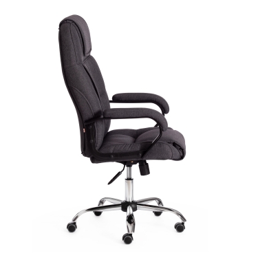 Кресло Tetchair BERGAMO хром 22 ткань, темно-серый, F68