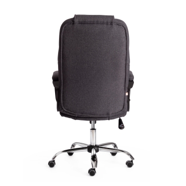 Кресло Tetchair BERGAMO хром 22 ткань, темно-серый, F68