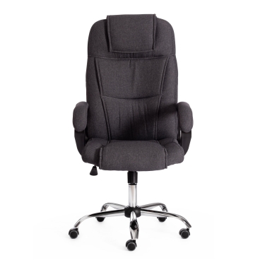 Кресло Tetchair BERGAMO хром 22 ткань, темно-серый, F68