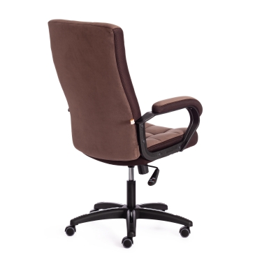Кресло Tetchair TRENDY 22 флок/ткань, коричневый, 6/TW-24