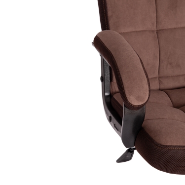 Кресло Tetchair TRENDY 22 флок/ткань, коричневый, 6/TW-24