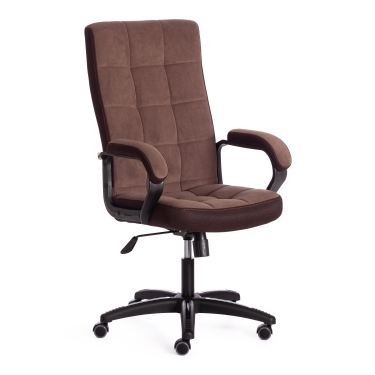 Кресло Tetchair TRENDY 22 флок/ткань, коричневый, 6/TW-24