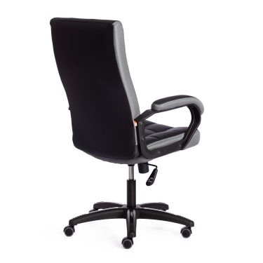 Кресло Tetchair TRENDY 22 кож/зам/ткань, черный/серый, 36-6/12