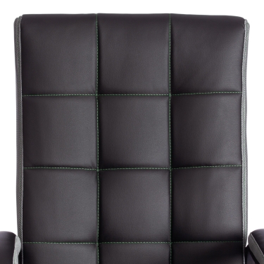 Кресло Tetchair TRENDY 22 кож/зам/ткань, черный/серый, 36-6/12