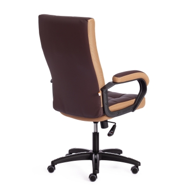 Кресло Tetchair TRENDY 22 кож/зам/ткань, коричневый/бронзовый, 36-36/21