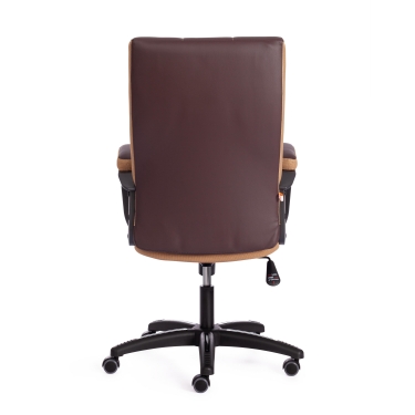 Кресло Tetchair TRENDY 22 кож/зам/ткань, коричневый/бронзовый, 36-36/21