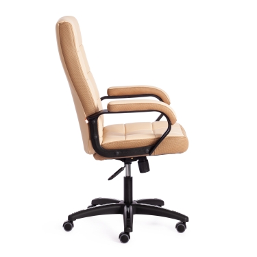 Кресло Tetchair TRENDY 22 кож/зам/ткань, бежевый/бронзовый, 36-34/21