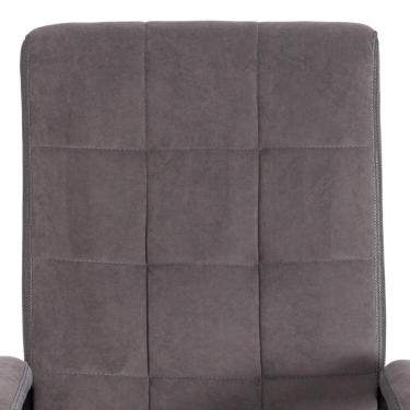 Кресло Tetchair TRENDY 22 флок/ткань, серый, 29/TW-12
