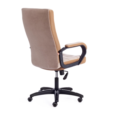 Кресло Tetchair TRENDY 22 флок/ткань, бежевый/бронза, 7/TW-21
