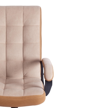 Кресло Tetchair TRENDY 22 флок/ткань, бежевый/бронза, 7/TW-21