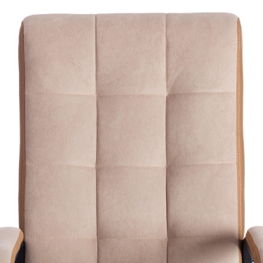 Кресло Tetchair TRENDY 22 флок/ткань, бежевый/бронза, 7/TW-21