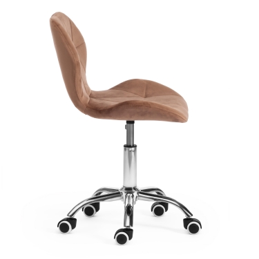 Офисное кресло Recaro mod.007 металл, вельвет, 45x74+10см, коричневый HLR11
