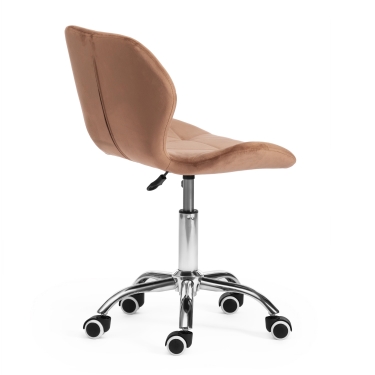 Офисное кресло Recaro mod.007 металл, вельвет, 45x74+10см, коричневый HLR11