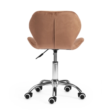 Офисное кресло Recaro mod.007 металл, вельвет, 45x74+10см, коричневый HLR11