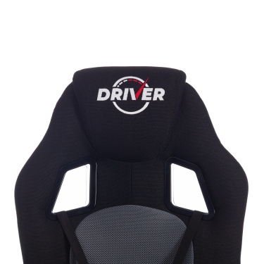 Кресло DRIVER ткань, черный/серый, 2603/12