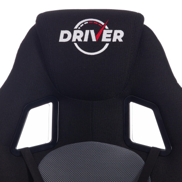 Кресло DRIVER ткань, черный/серый, 2603/12
