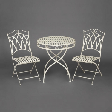 Комплект Tetchair стол + 2 стула Secret de Maison PALLADIO mod. PL08-8668/8669 белый антик antique white