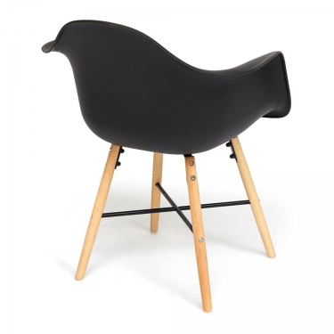 Кресло CINDY EAMES mod. 919 Черный/black with natural legs