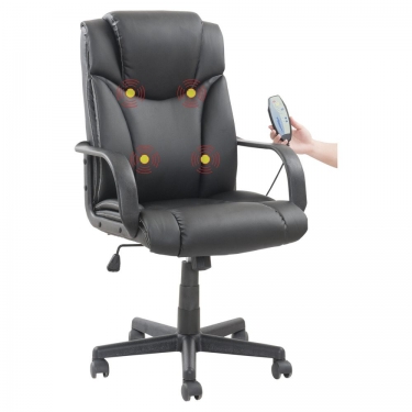 Кресло с массажным модулем BRABIX Relax MS-001 Черный