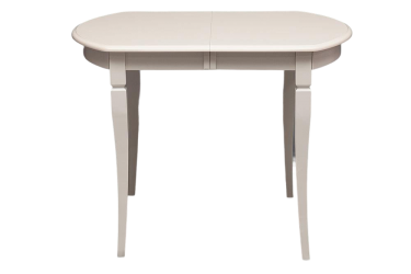 Стол раскладной Tetchair Modena MD-T4EX, Дерево гевея / мдф Ivory White (слоновая кость)