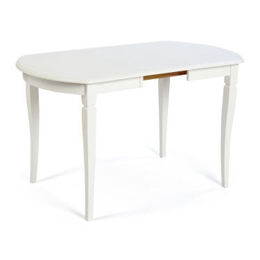 Стол раскладной Tetchair Modena MD-T4EX, Дерево гевея / мдф Ivory White (слоновая кость)