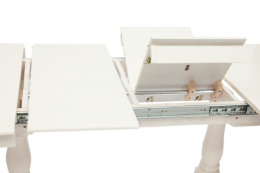 Стол раскладной Tetchair Siena SA-T6EX2L Дерево гевея / МДФ,  Ivory White (слоновая кость)