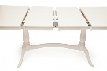 Стол раскладной Tetchair Siena SA-T6EX2L Дерево гевея / МДФ,  Ivory White (слоновая кость)