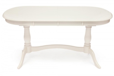 Стол раскладной Tetchair Siena SA-T6EX2L Дерево гевея / МДФ,  Ivory White (слоновая кость)