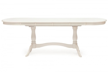 Стол раскладной Tetchair Siena SA-T6EX2L Дерево гевея / МДФ,  Ivory White (слоновая кость)