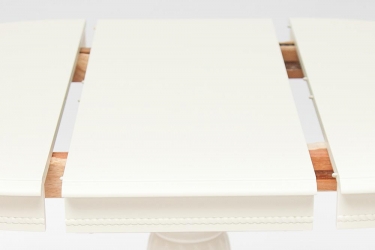 Стол обеденный BEATRICE NEW Беатриче New дерево гевея/мдф, Dia 90+35x76 cm, pure white 402