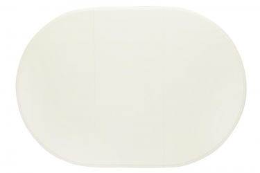 Стол обеденный LEONARDO Леонардо дерево гевея/мдф, Dia 107 + 46 x 76 cm, pure white 402