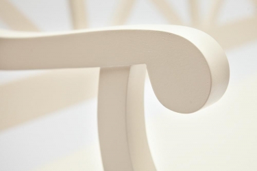 Скамейка ALBIZZI Альбицци дерево гевея/мдф, 108х57х89 см, pure white 402