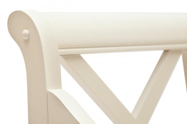 Скамейка ALBIZZI Альбицци дерево гевея/мдф, 108х57х89 см, pure white 402