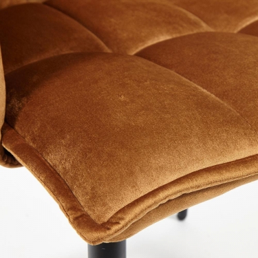 Кресло SASKIA mod. 8283 металл/ткань, 55 х 61 х 85см, коричневый G-062-61/черный