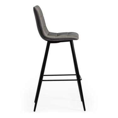 Стул барный Tetchair CHILLY mod.7095б ткань/металл, серый barkhat 26