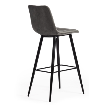 Стул барный Tetchair CHILLY mod.7095б ткань/металл, серый barkhat 26