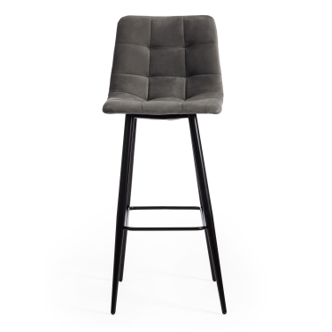 Стул барный Tetchair CHILLY mod.7095б ткань/металл, серый barkhat 26