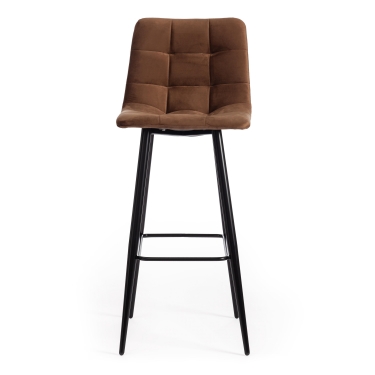 Стул Tetchair барный CHILLY mod.7095б ткань/металл, коричневый barkhat 12