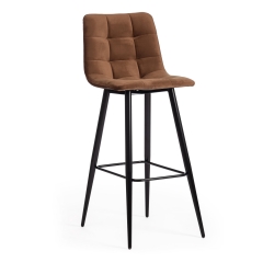 Стул Tetchair барный CHILLY mod.7095б ткань/металл, коричневый barkhat 12