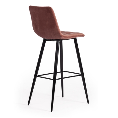 Стул Tetchair барный CHILLY mod.7095б ткань/металл, коралловый barkhat 15